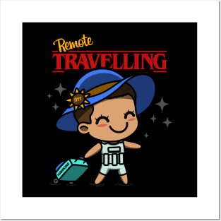 Stranger Things Cute Kawaii Eleven Travelling Vacation Meme Posters and Art